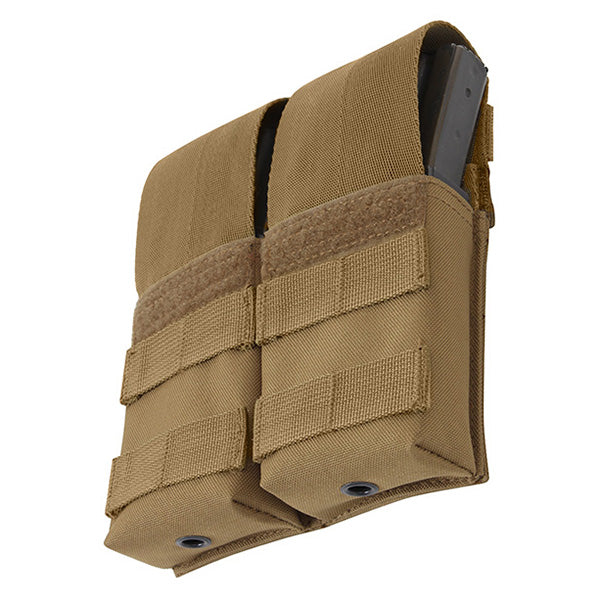Funda MOLLE para dos cargadores M16 negra con relleno plástico interior