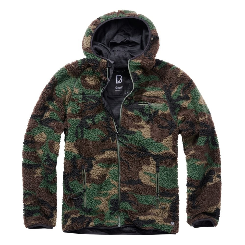 Chaqueta forro polar Brandit WORKER camuflaje Woodland