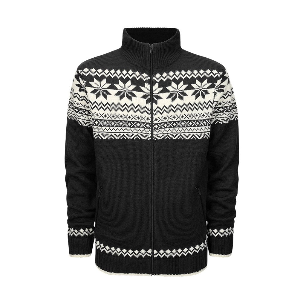 Jersey NORVEGER negro BRANDIT con cremallera y forro polar en el cuello, dos bolsillos