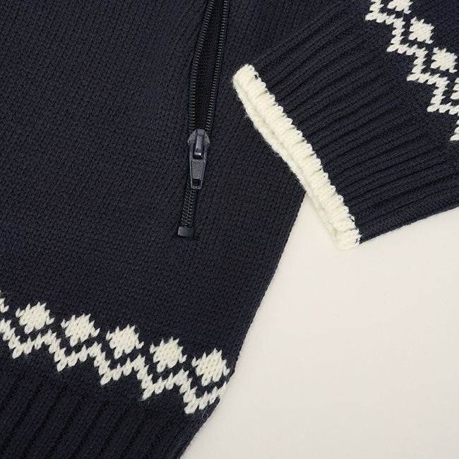 Jersey NORVEGER azul BRANDIT con cremallera y forro polar en el cuello