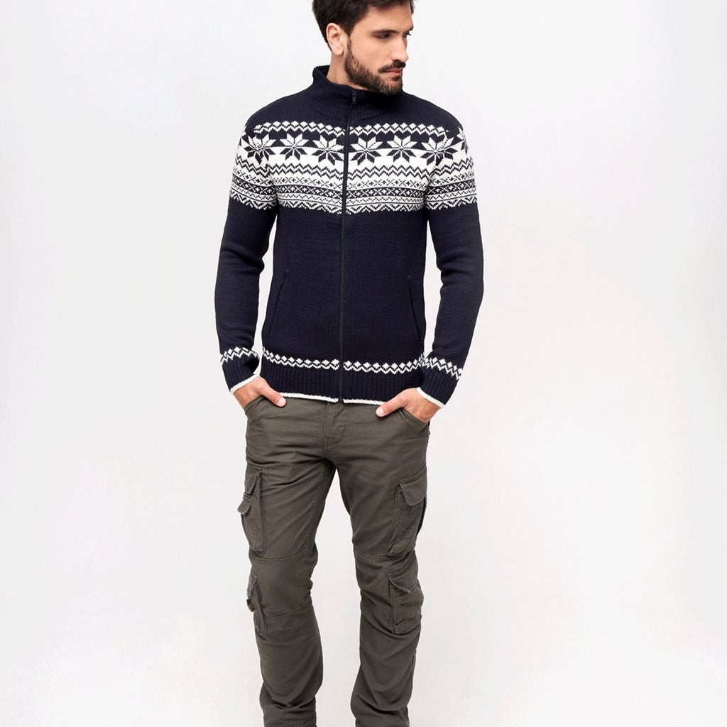 Jersey NORVEGER azul BRANDIT con cremallera y forro polar en el cuello