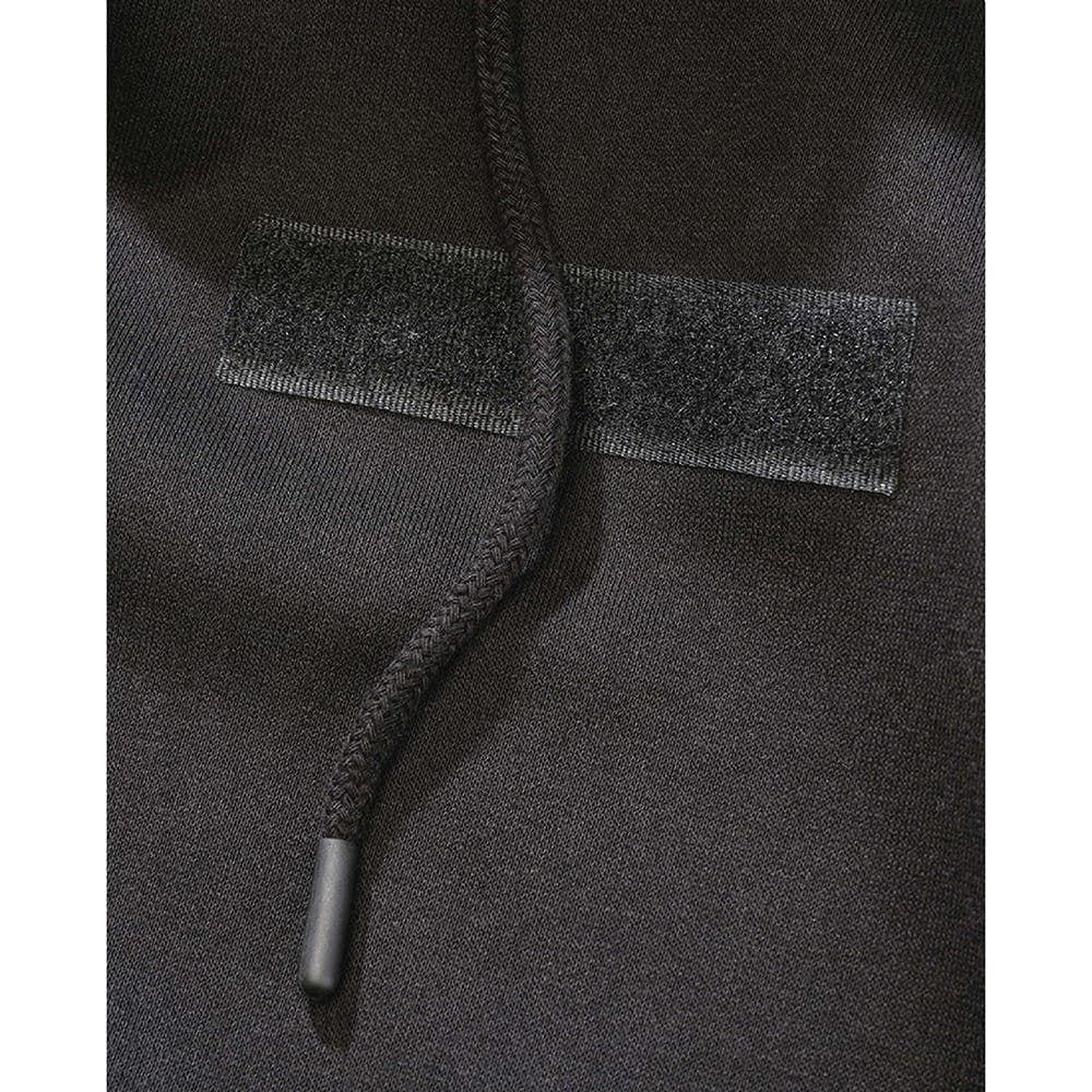 Sudadera táctica con cremallera y capucha negra