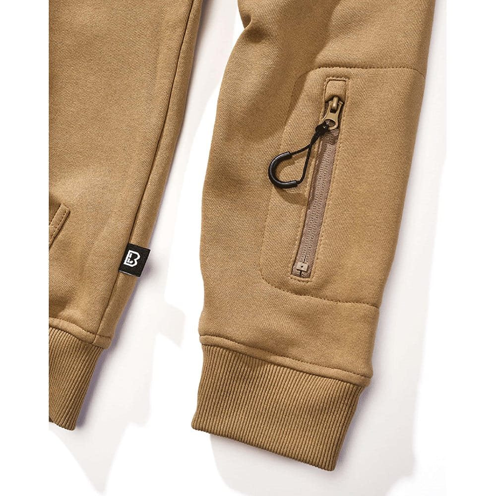 Sudadera táctica con cremallera y capucha CAMEL-COYOTE
