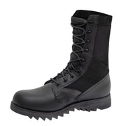 Botas JUNGLE Ripple negras en cordura y piel, vista lateral