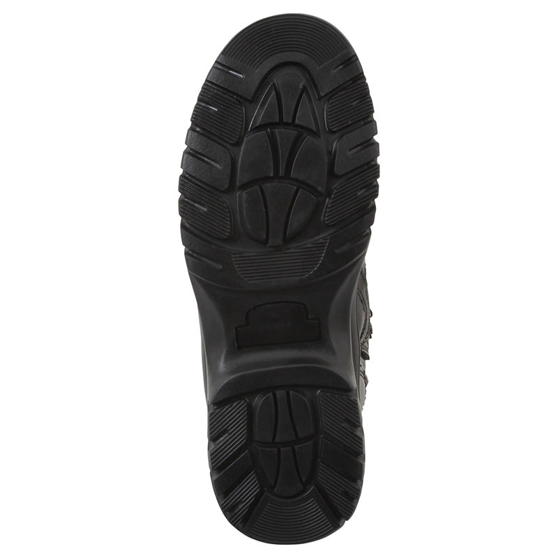 Botas tácticas Rothco negras con cremallera lateral (ZIP Forced Entry)