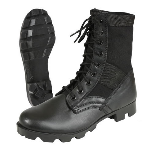 Botas Rothco Jungle negras, réplica de botas militares para terreno húmedo