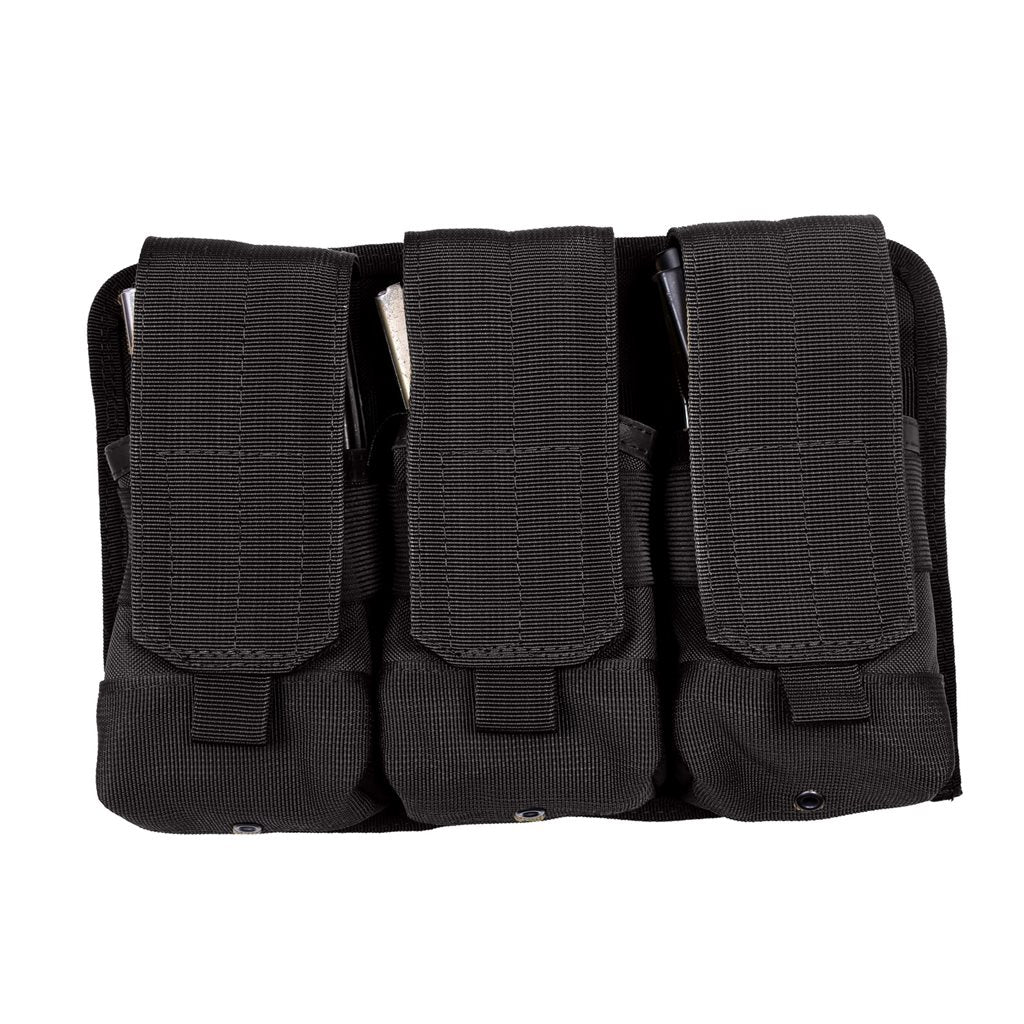 Bolsa universal negra para 3 cargadores ROHTCO compatible con PALS/MOLLE
