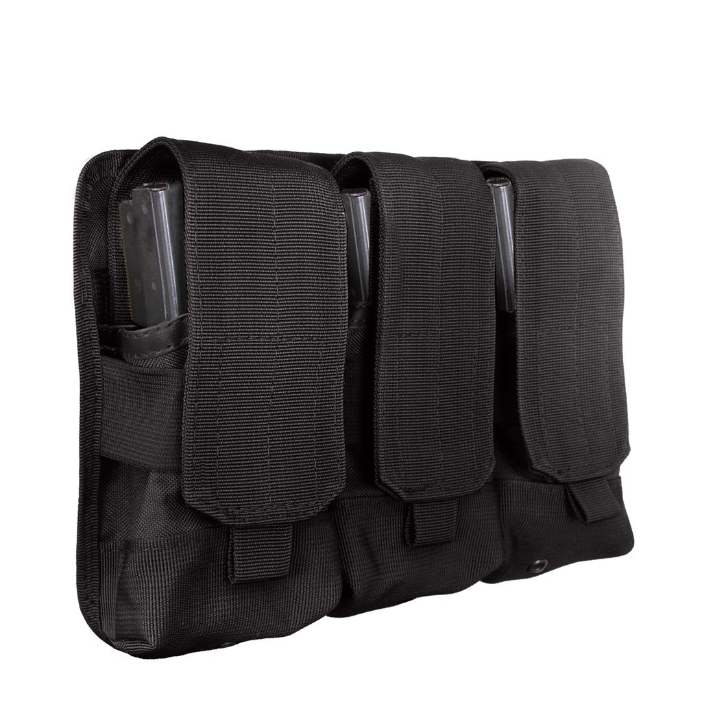 Bolsa universal negra para 3 cargadores ROHTCO compatible con PALS/MOLLE