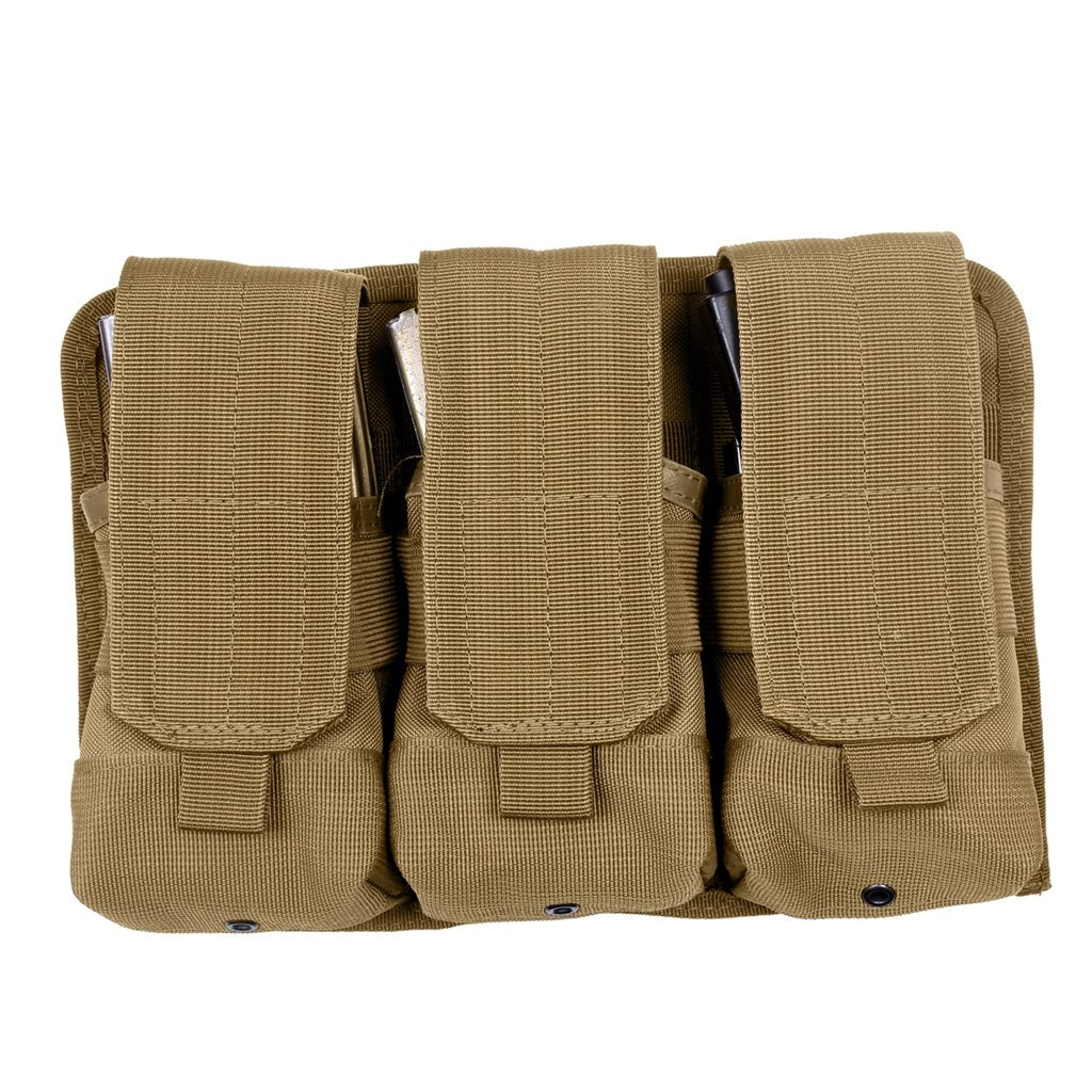Bolsa universal negra para 3 cargadores ROHTCO compatible con PALS/MOLLE