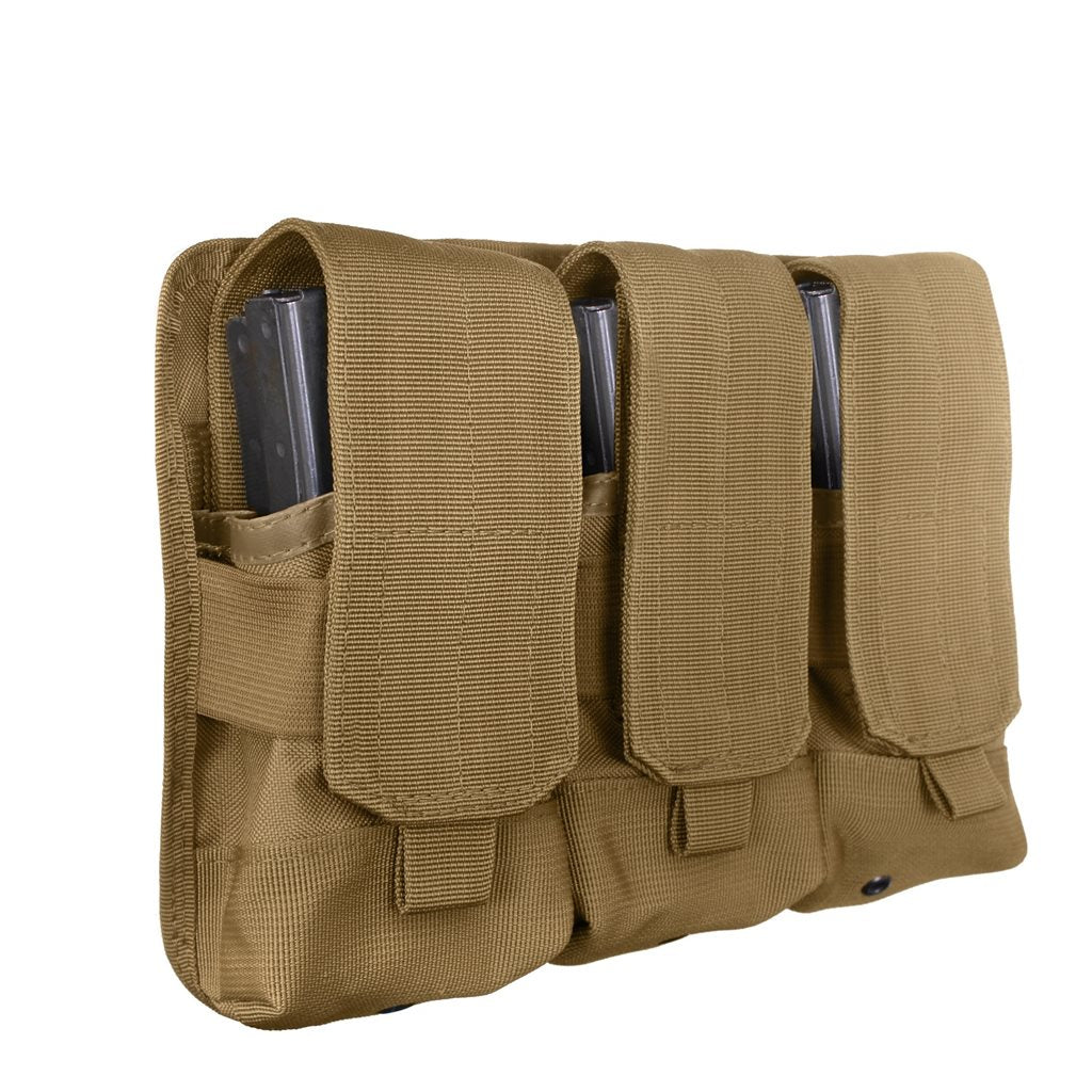 Bolsa universal negra para 3 cargadores ROHTCO compatible con PALS/MOLLE