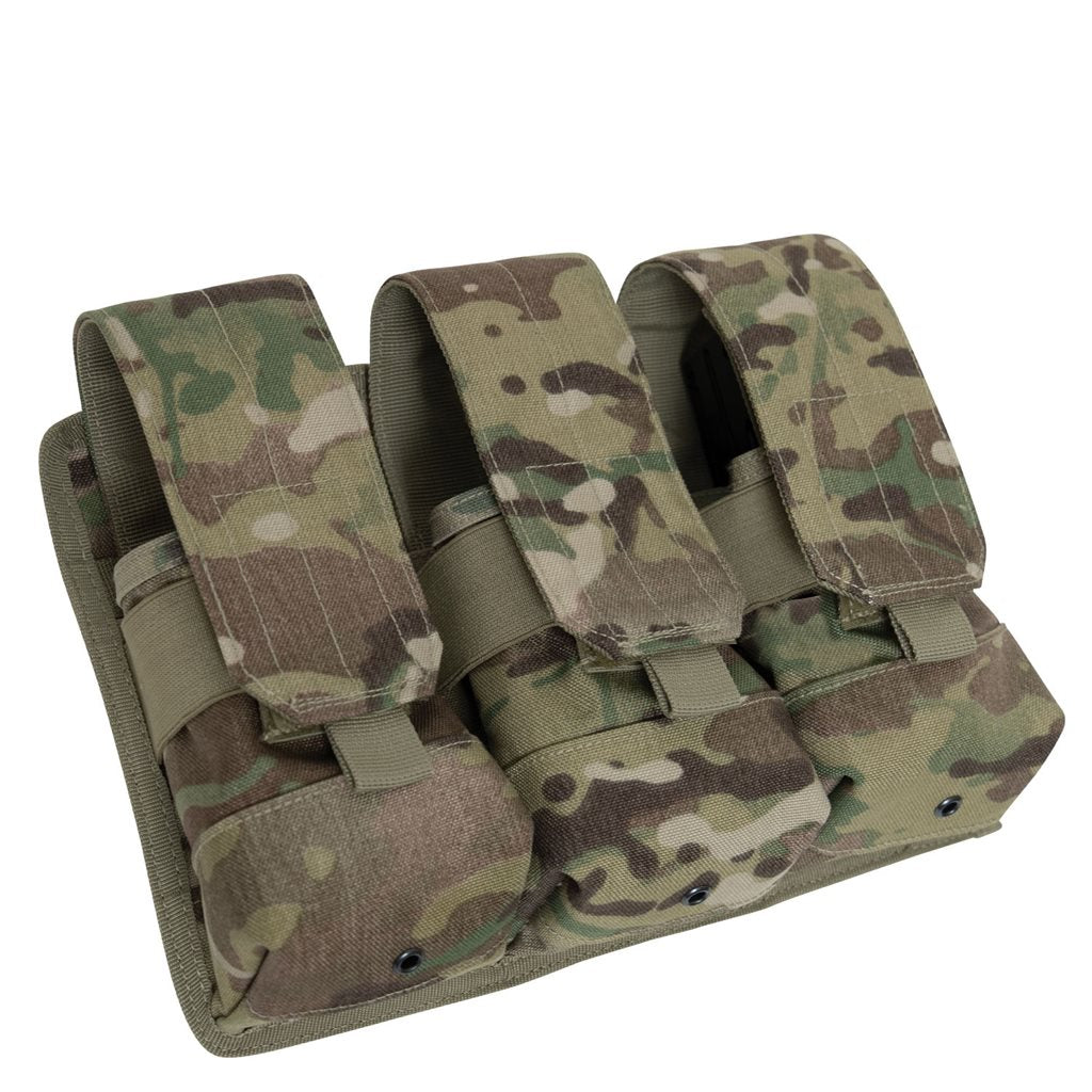 Funda universal para 3 cargadores, compatible con PALS/MOLLE, ROHTCO