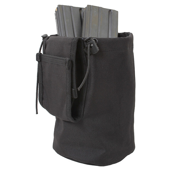 Funda MOLLE plegable para cargadores vacíos negra, 21 x 14 cm, poliéster 600D