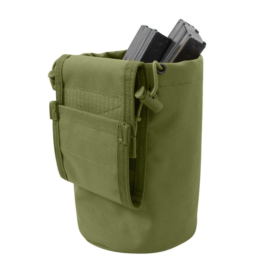 Funda MOLLE para cargadores vacíos COYOTE plegable con cordón elástico y solapa de velcro