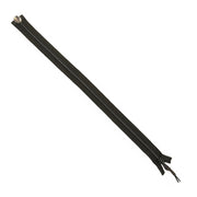 Cremallera unidireccional de plástico 50 cm color oliva