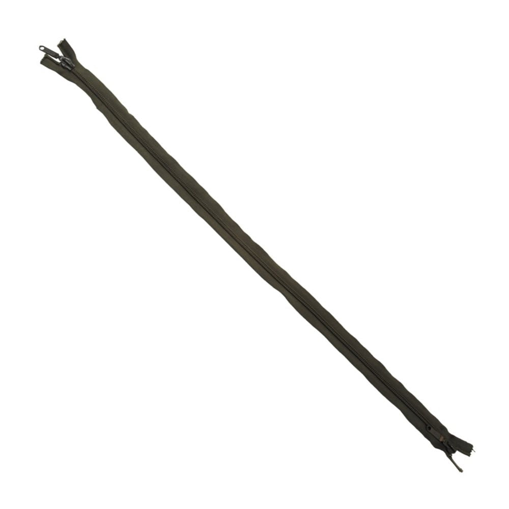 Cremallera bidireccional de plástico 80 cm color oliva - recambio 51201