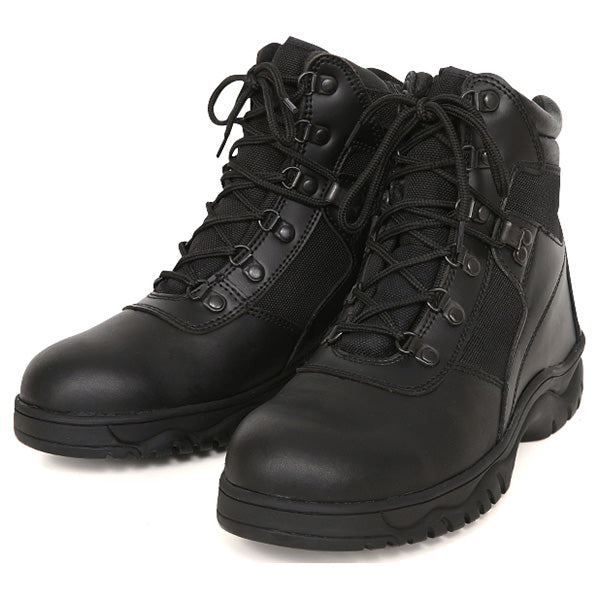 Botas tácticas negras BLOOD PATHOGEN 6" vista lateral