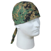 Pañuelo Headwrap Digital Woodland de algodón