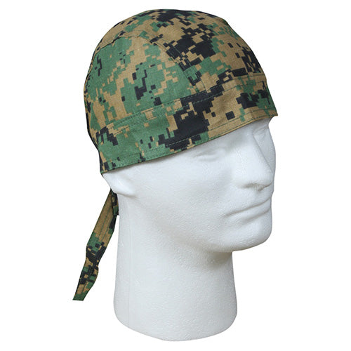 Pañuelo Headwrap Digital Woodland de algodón
