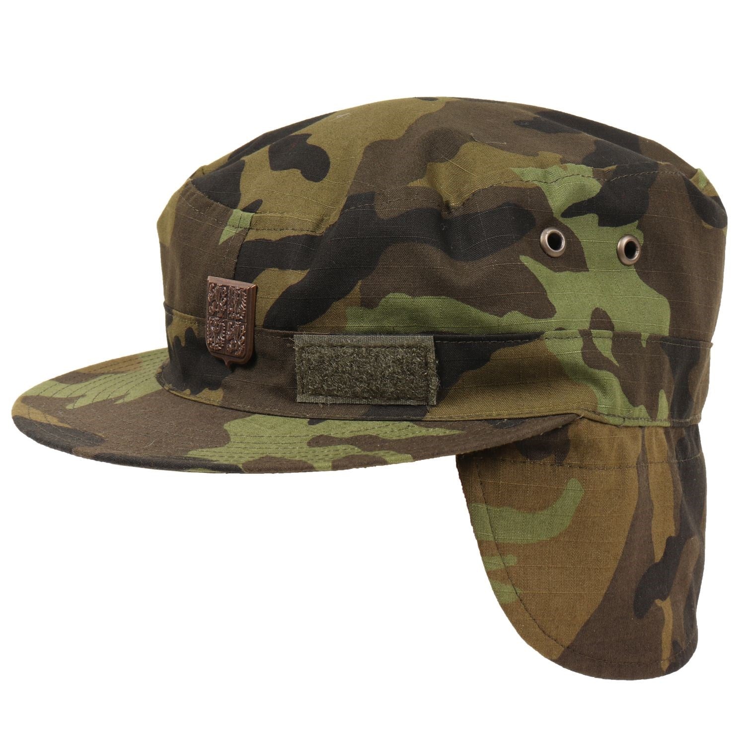 Gorra AČR Patrol vz.95 rip-stop con insignia metálica sobre la visera y panel velcro lateral