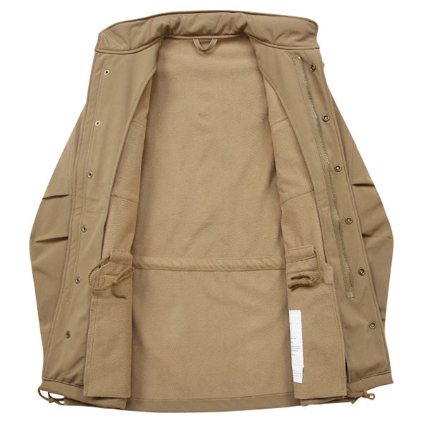 Chaqueta M65 Softshell Rothco coyote, vista del producto