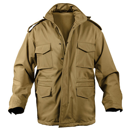 Chaqueta M65 Softshell Rothco coyote, vista del producto