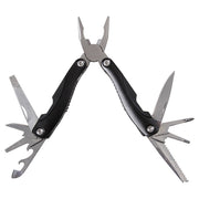 Alicates multifunción con funda de nylon negra, 16 cm desplegados, 10 cm plegados