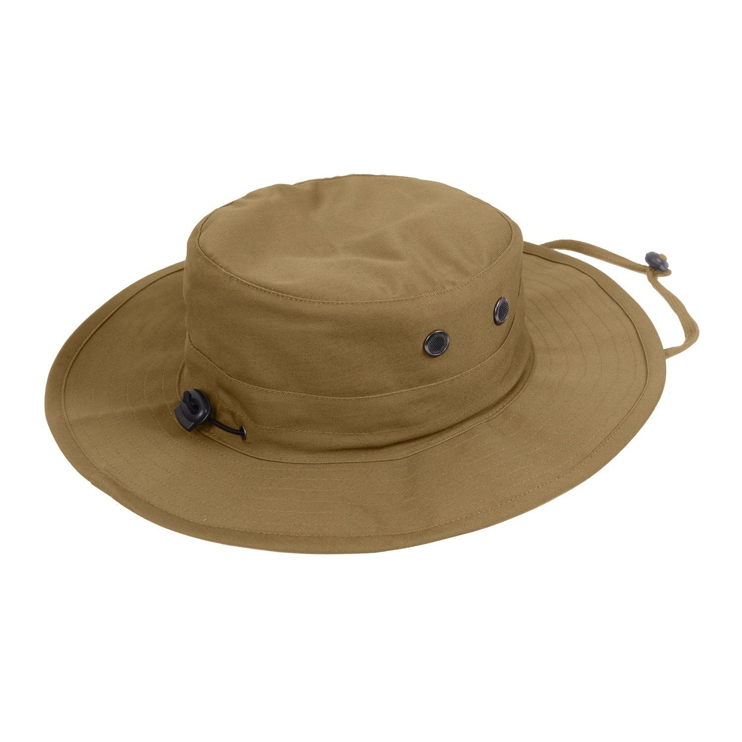 Sombrero militar ajustable 55% algodón 45% poliéster con cordón bajo la barbilla y 4 orificios de ventilación