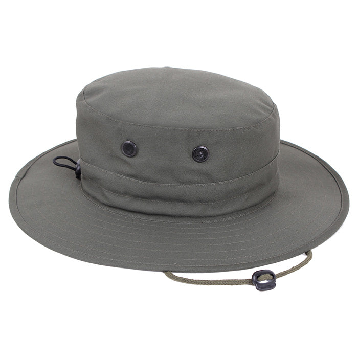 Sombrero militar ajustable 55% algodón 45% poliéster con cordón bajo la barbilla y 4 orificios de ventilación