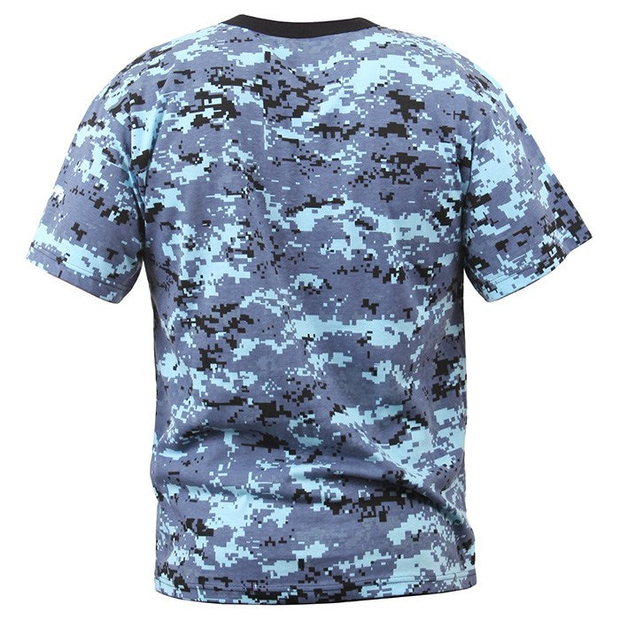 Camiseta infantil SKY DIGITAL CAMO con estampado digital de camuflaje, 60% algodon 40% poliester