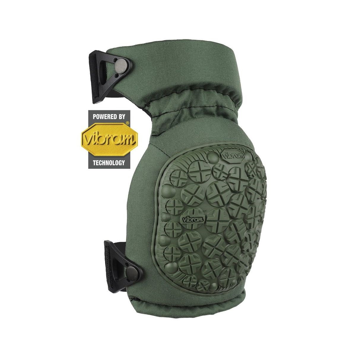 Protectores de rodilla AltaContour 360 Vibram en color coyote, vista frontal del par