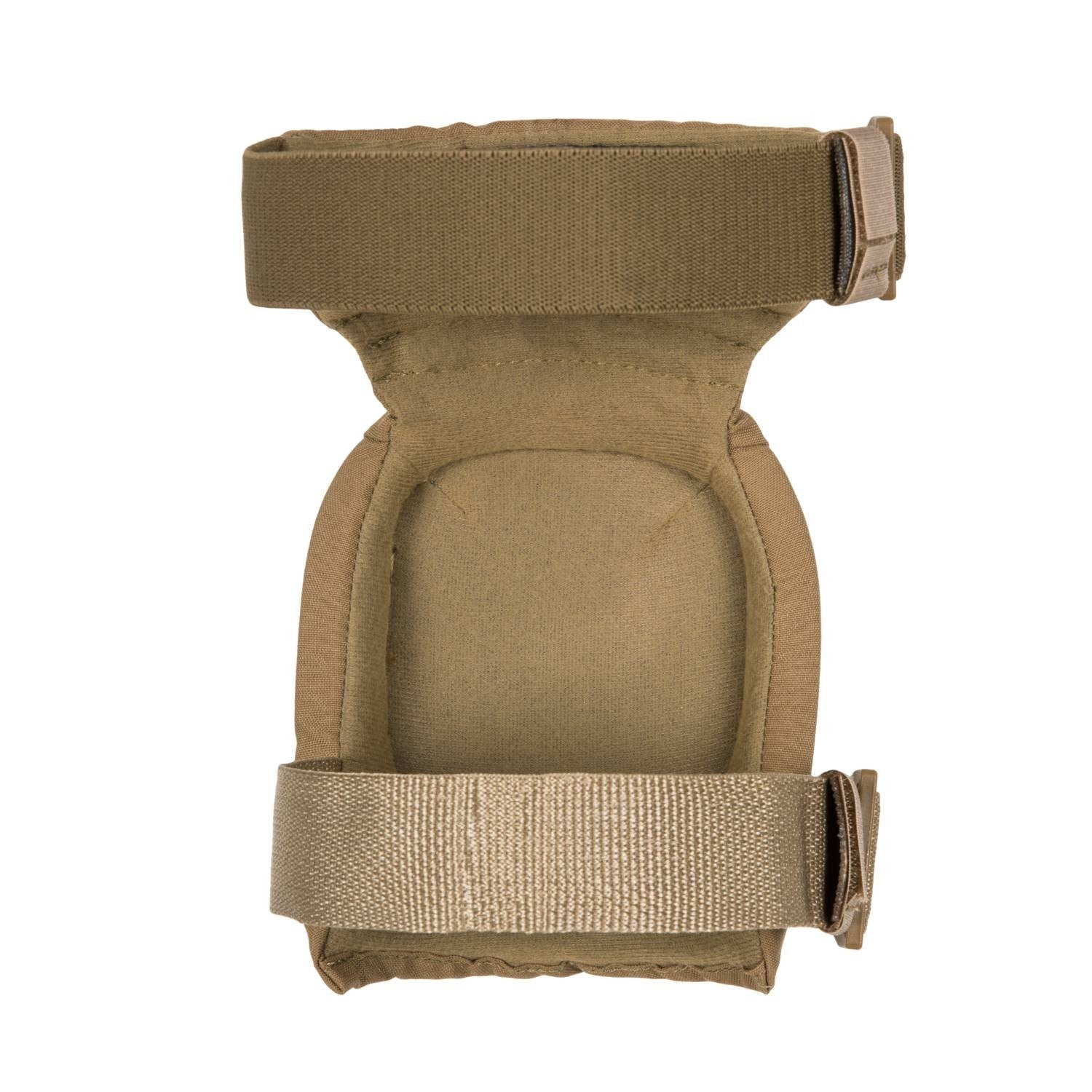 Protectores de rodilla AltaContour 360 Vibram en color coyote, vista frontal del par