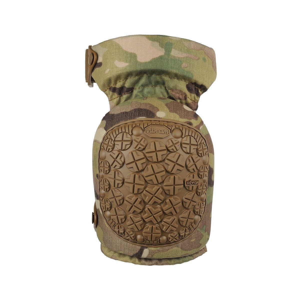 Protectores de rodilla AltaContour 360 Vibram en color coyote, vista frontal del par