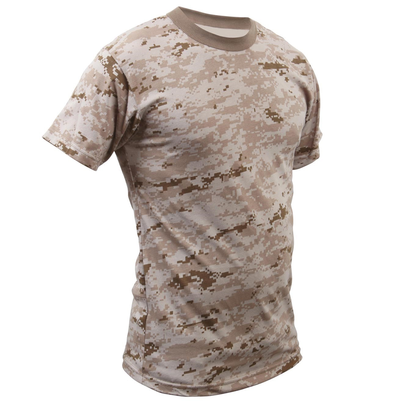 Camiseta camuflada DIGITAL DESERT de Rothco (60% algodón, 40% poliéster), manga corta