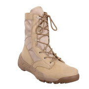 Botas tácticas Rothco V-MAX ligeras color desierto, caña alta, goma EVA, nylon y ante