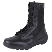 Bota táctica alta Rothco V-Max, ligera y negra; EVA, nylon y ante