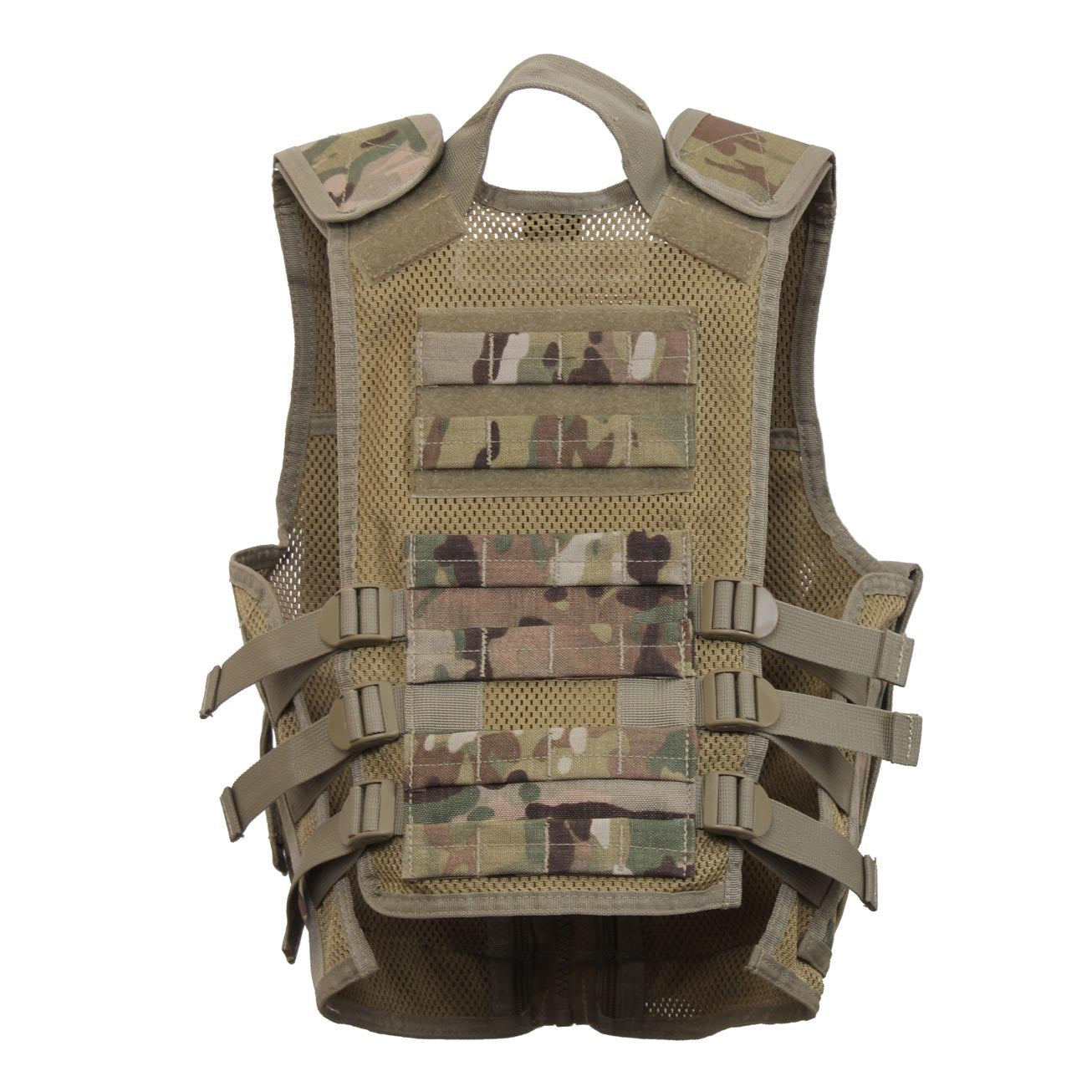 Chaleco táctico infantil MULTICAM - cierre cremallera y fastex, MOLLE, Cordura 1000D