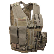 Chaleco táctico infantil MULTICAM en 1000D Cordura con cierre cremallera, hebillas Fastex y sistema MOLLE