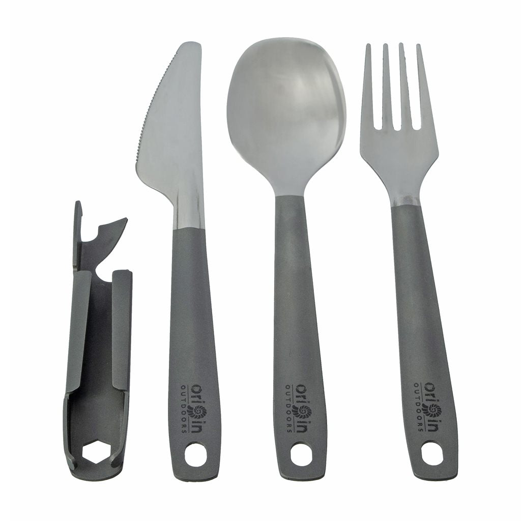 Cubertería plegable de titanio BW 4 piezas, 45 g