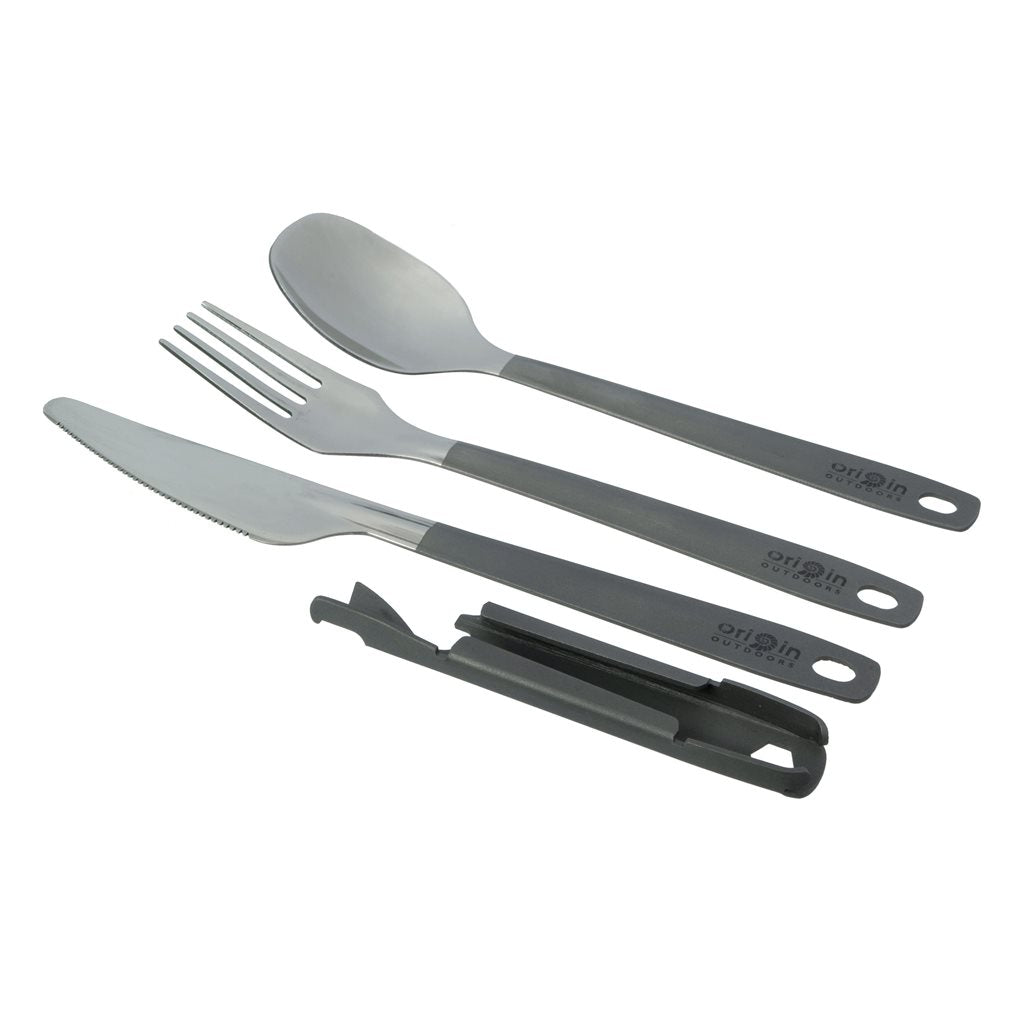 Cubertería plegable de titanio BW 4 piezas, 45 g