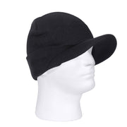 Gorro de punto con visera US Deluxe Jeep negro, vista frontal