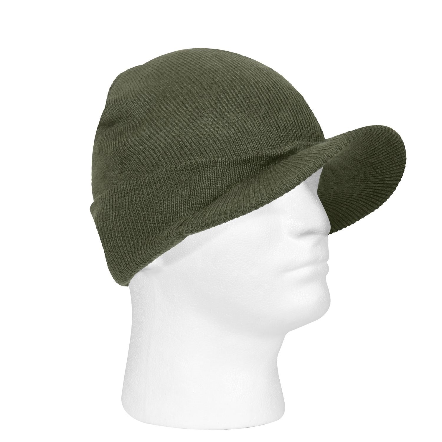 Gorro de punto con visera US Deluxe Jeep negro, vista frontal