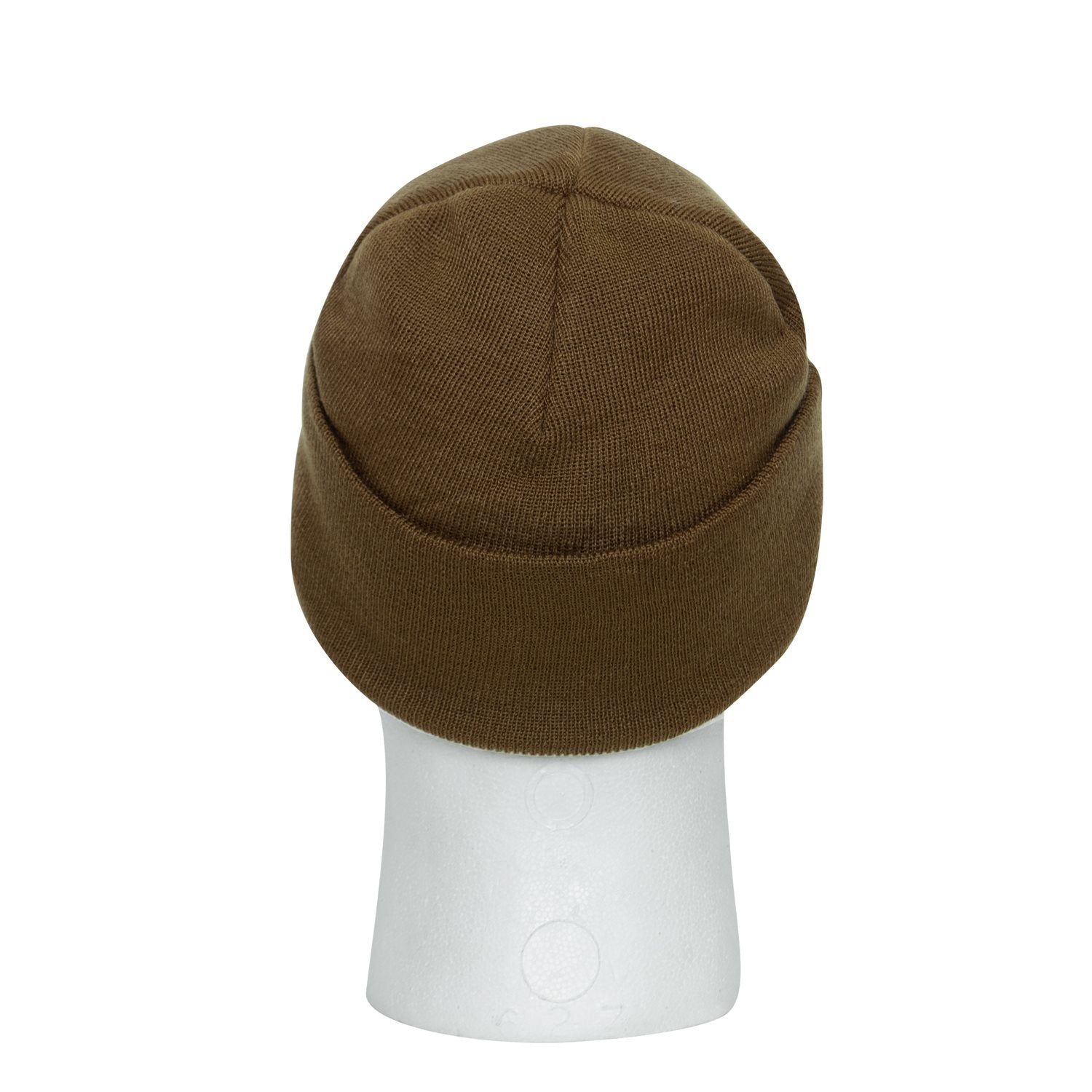 Gorro WATCH tejido color coyote con banderas de EE. UU. y USMC bordadas en la parte frontal
