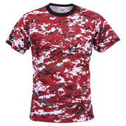 Camiseta camuflaje digital rojo Rothco manga corta