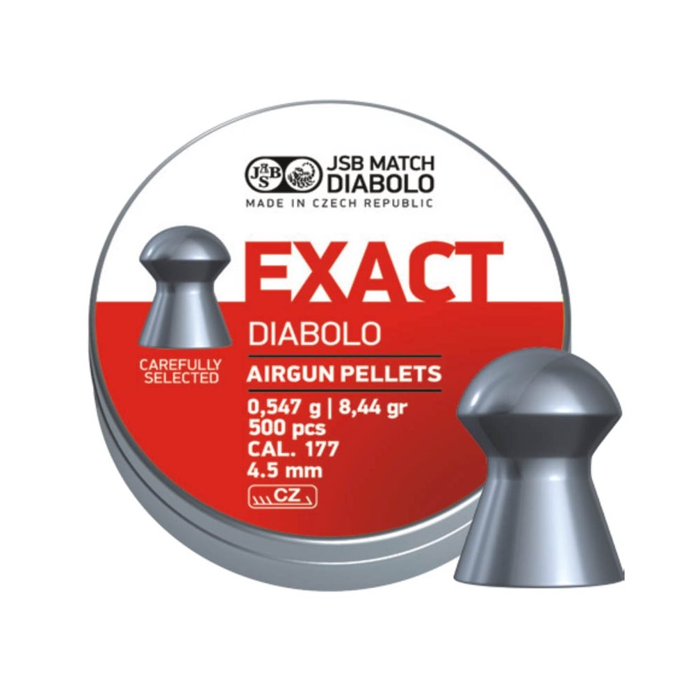 Diabolos JSB EXACT 4,52 mm, 500 unidades - munición categoría D