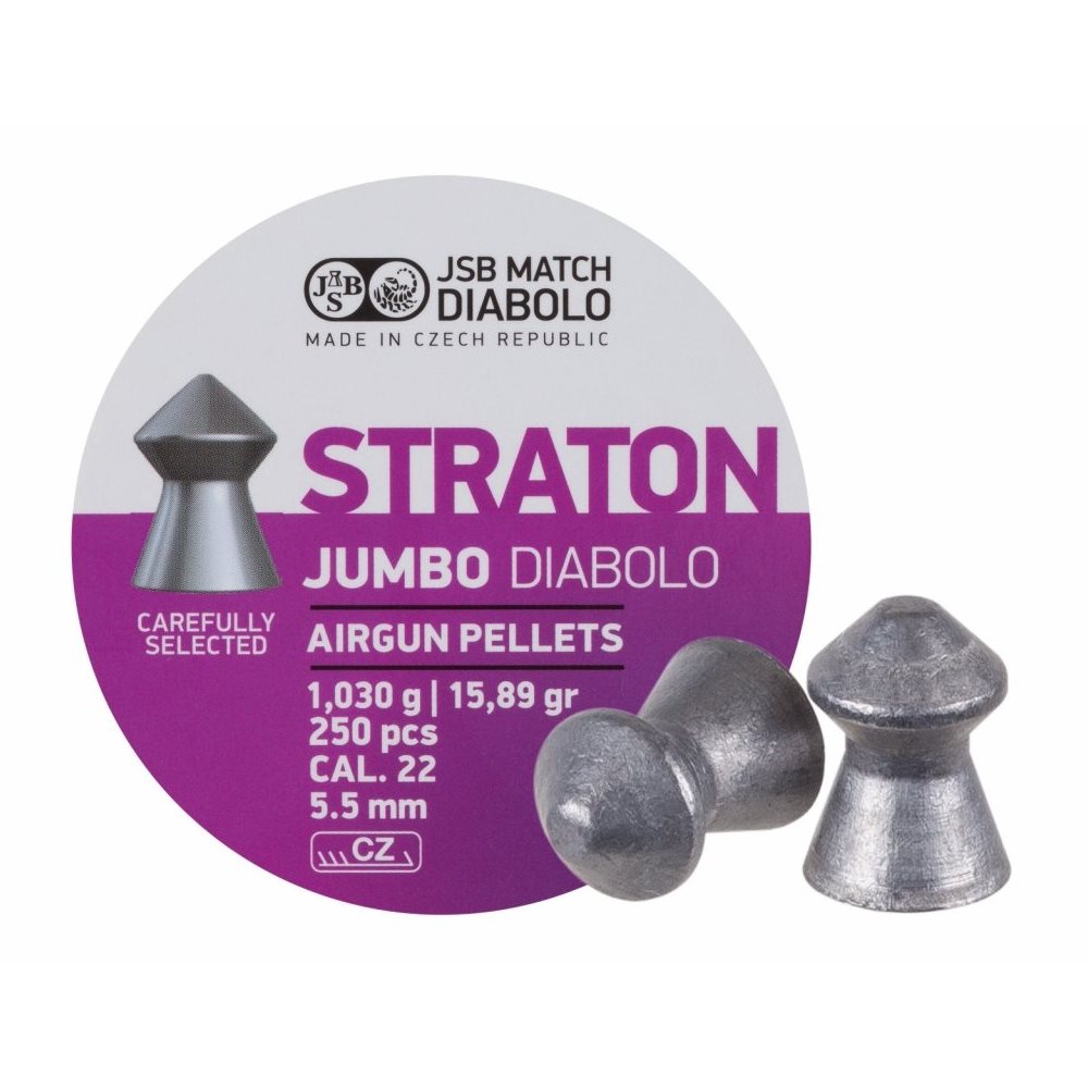 Balines JSB Jumbo Straton 5,5 mm - paquete 250 unidades, munición categoría D