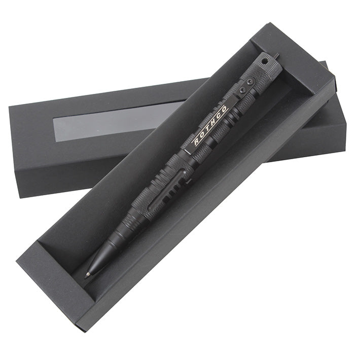 Bolígrafo táctico Rothco negro con rompecristales y llave para esposas, 15 cm