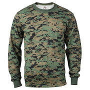 Camiseta manga larga DIGITAL WOODLAND Rothco - vista delantera