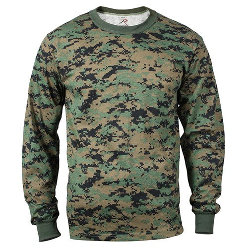 Camiseta manga larga DIGITAL WOODLAND Rothco - vista delantera