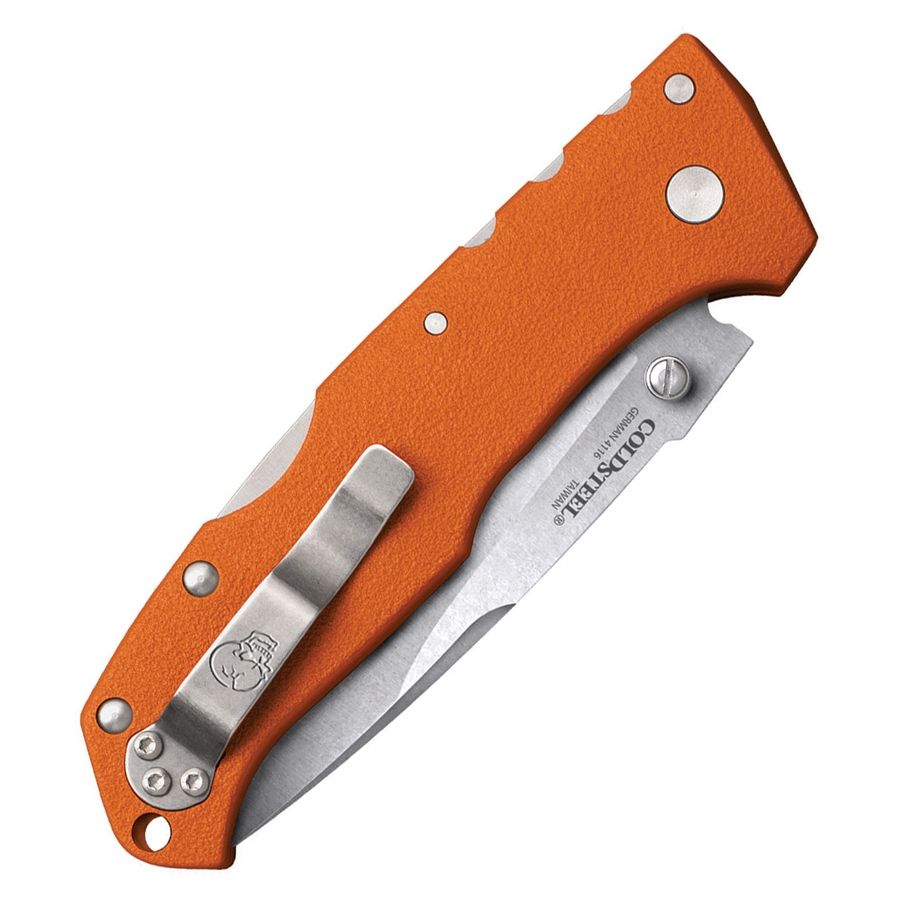 Cuchillo plegable Cold Steel Working Man naranja con hoja de acero 4110 y mango G10