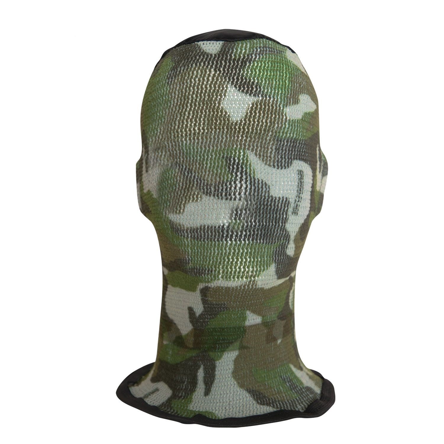 Pasamontañas SPANDO camuflaje Woodland en malla de nylon transpirable